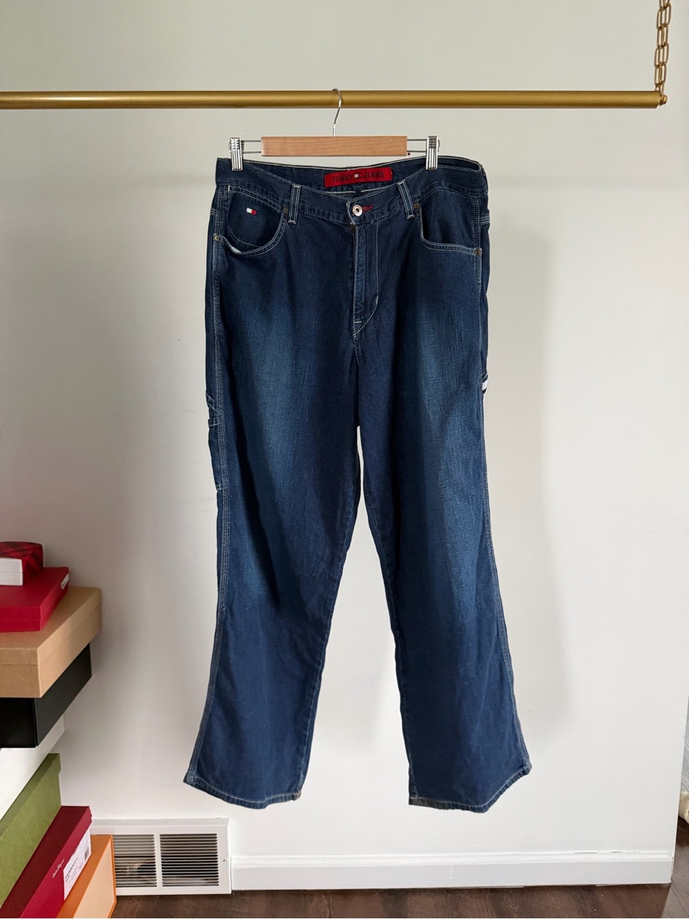 Tommy Hilfiger Men's Dark Blue Carpenter Jeans